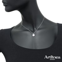 Collana Artlinea Donna in Oro bianco Acquamarina 0.68 Ct CD450/AC-LB - CD450/AC-LB